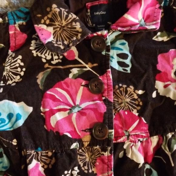 ⚘4 for $24⚘ Corduroy floral/butterfly fall jacket - Picture 2 of 4